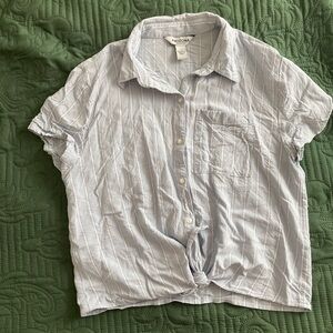 Arizona Jeans Co. Button Up Crop Top